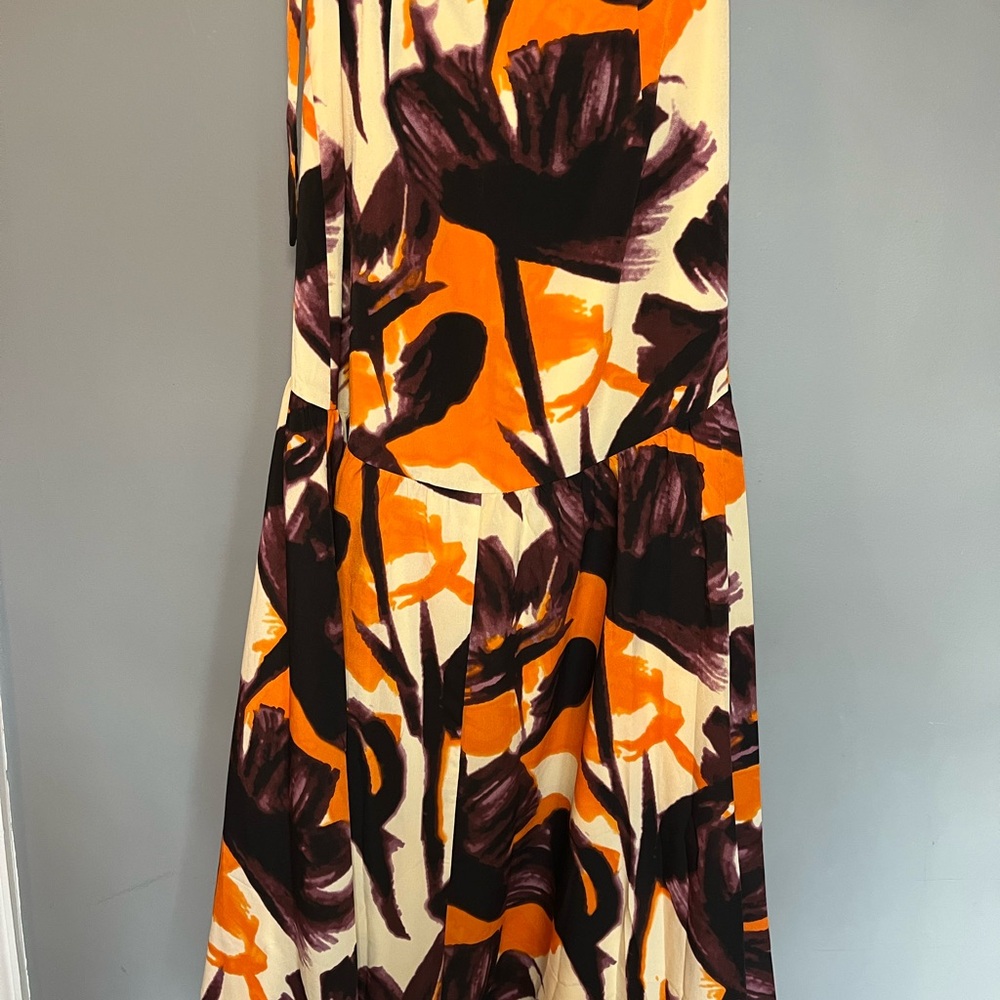 Hutch Orange and Black Maxi Skirt - Picture 5 of 8
